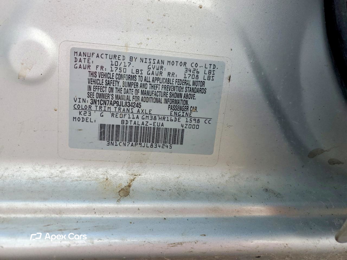 Nissan Versa 2018