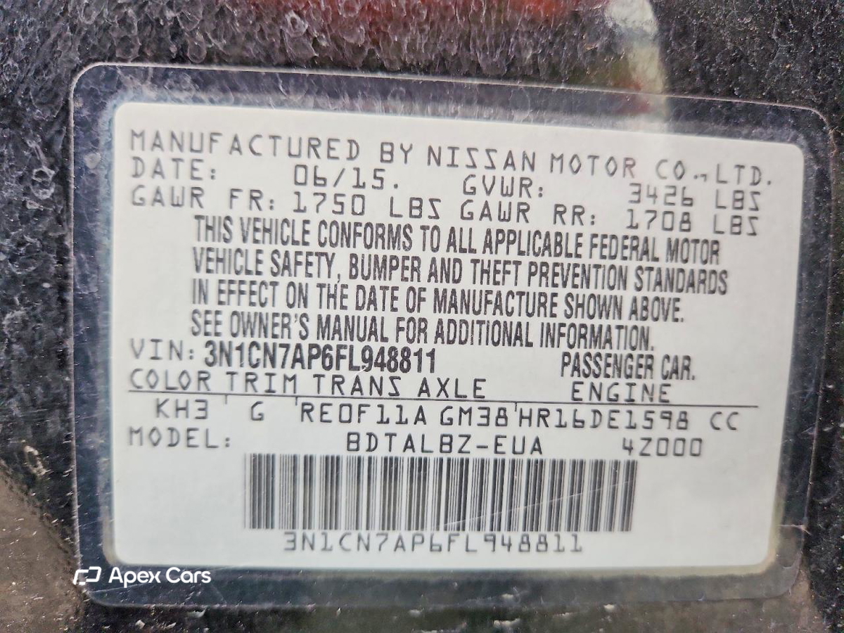 Nissan Versa 2015