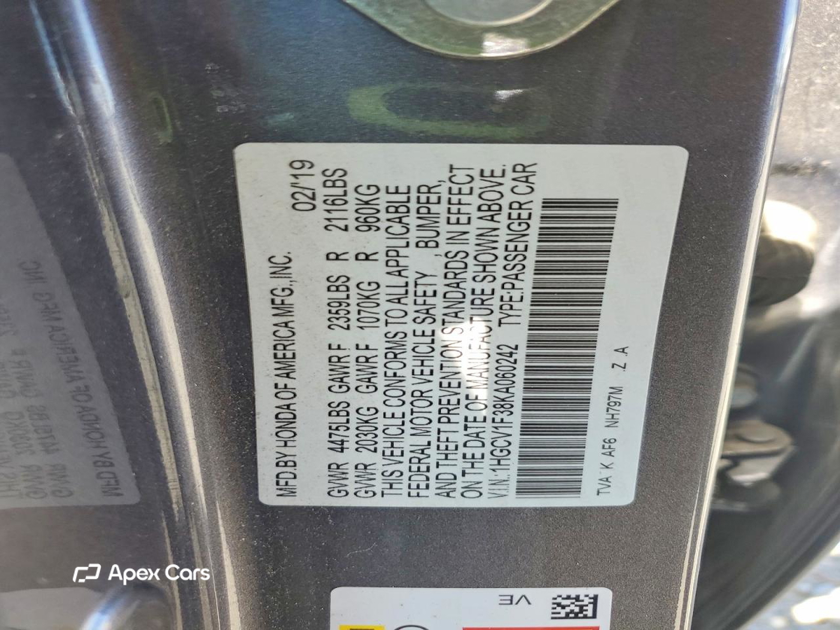 Honda Accord 2019