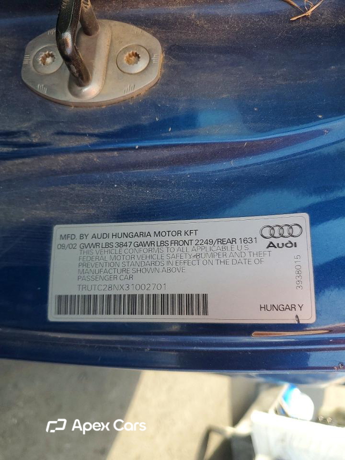 Audi TT 2003