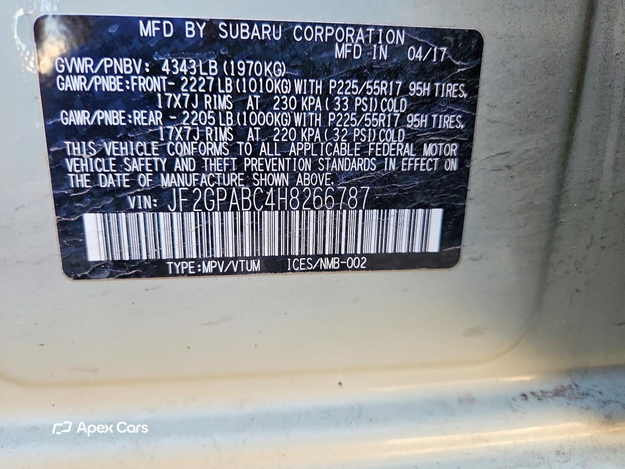 Subaru XV 2017