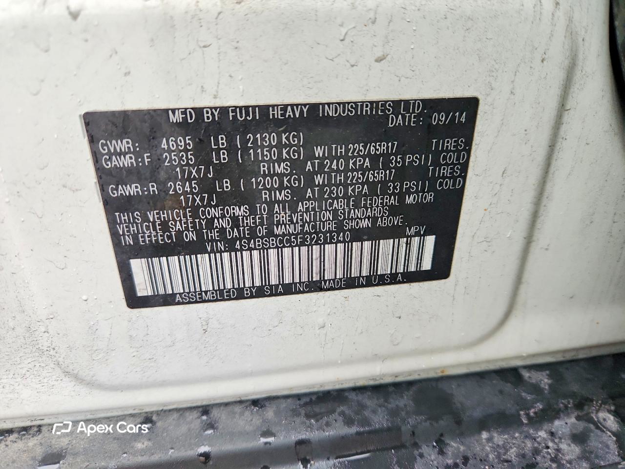 Subaru Outback 2015