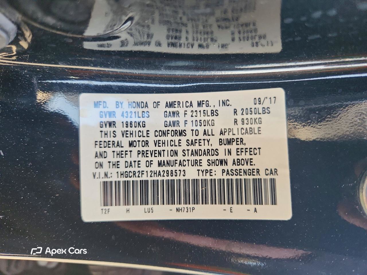 Honda Accord 2017