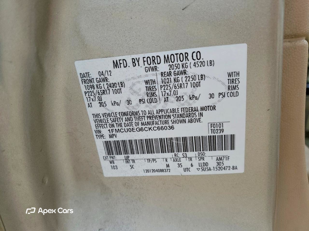 Ford Escape 2012