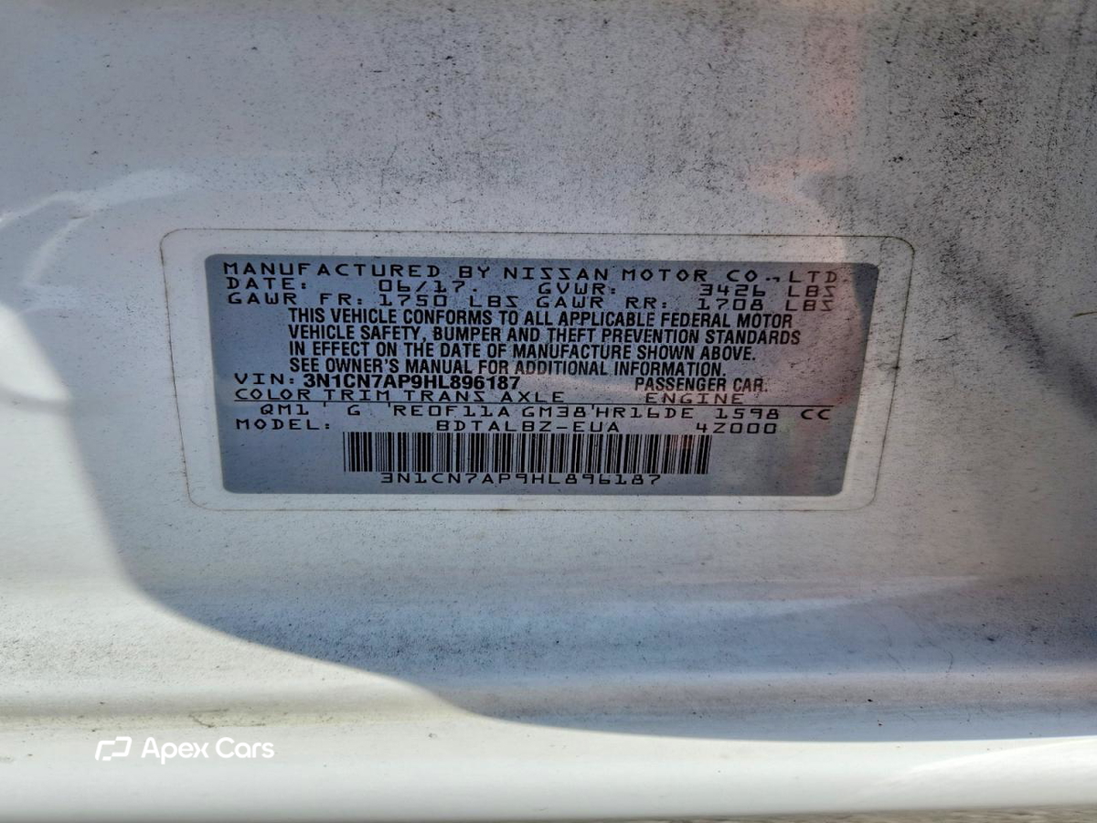 Nissan Versa 2017