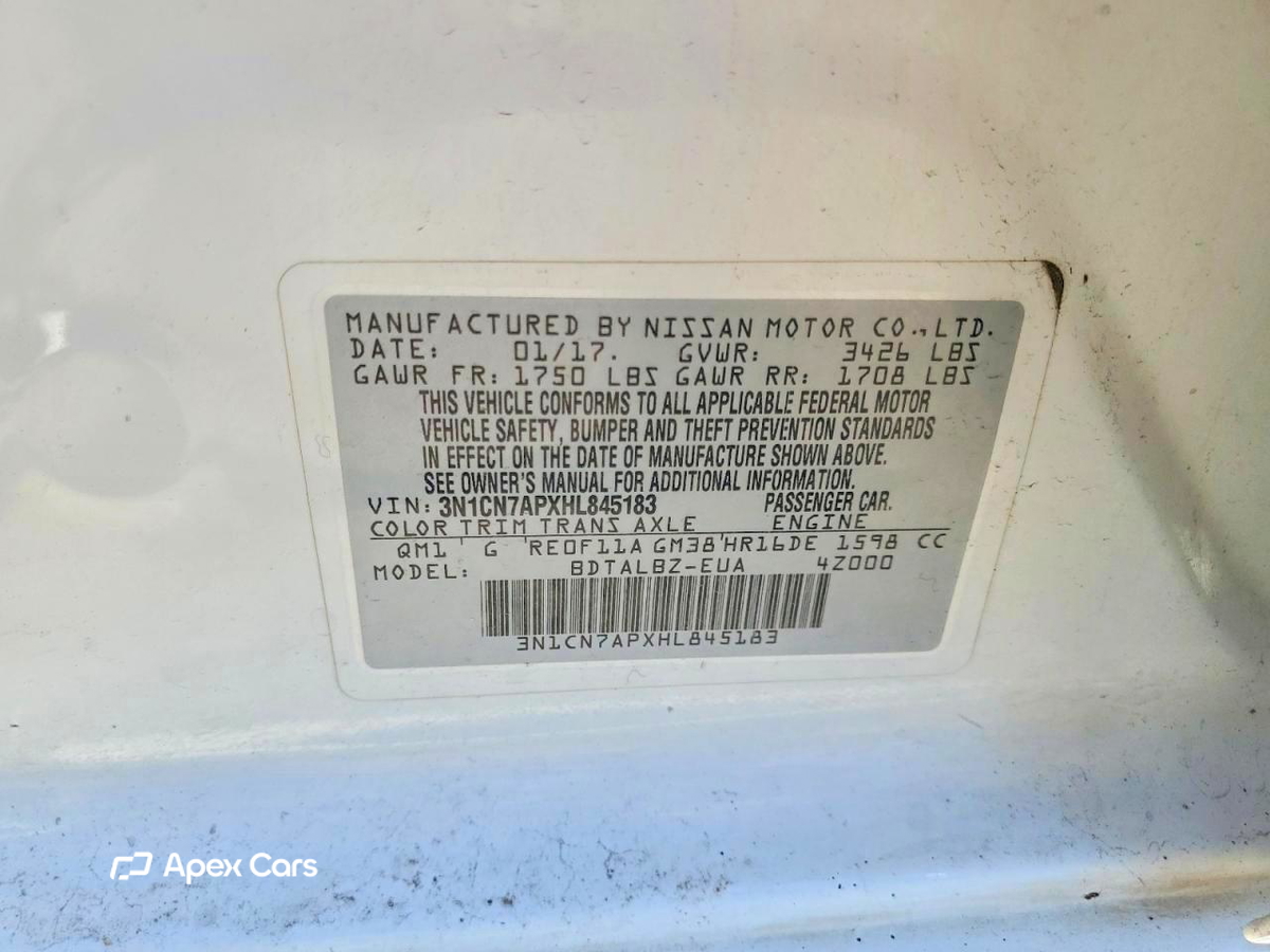 Nissan Versa 2017