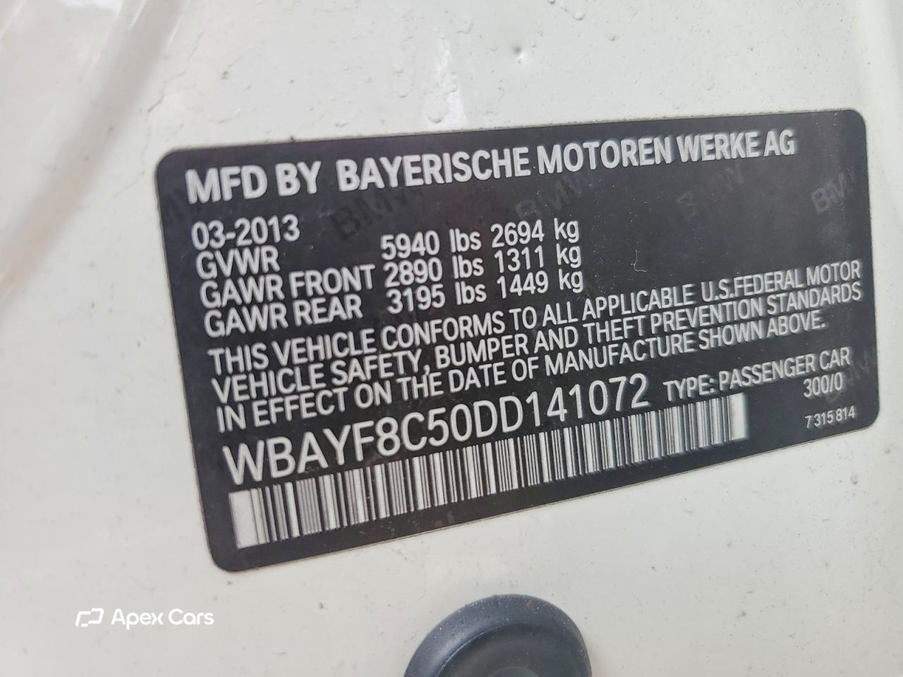 BMW Series 7 2013