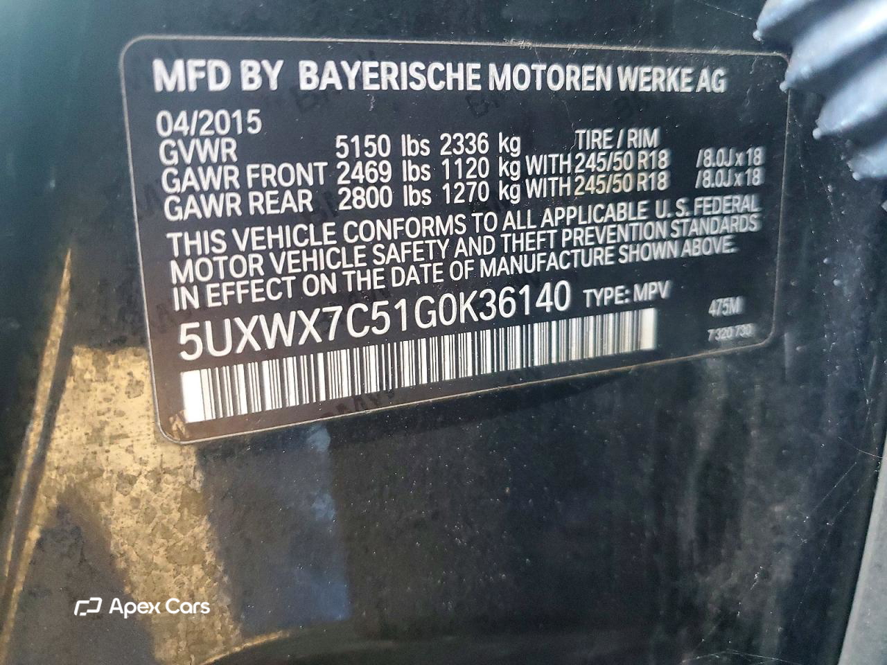 BMW X3 2016