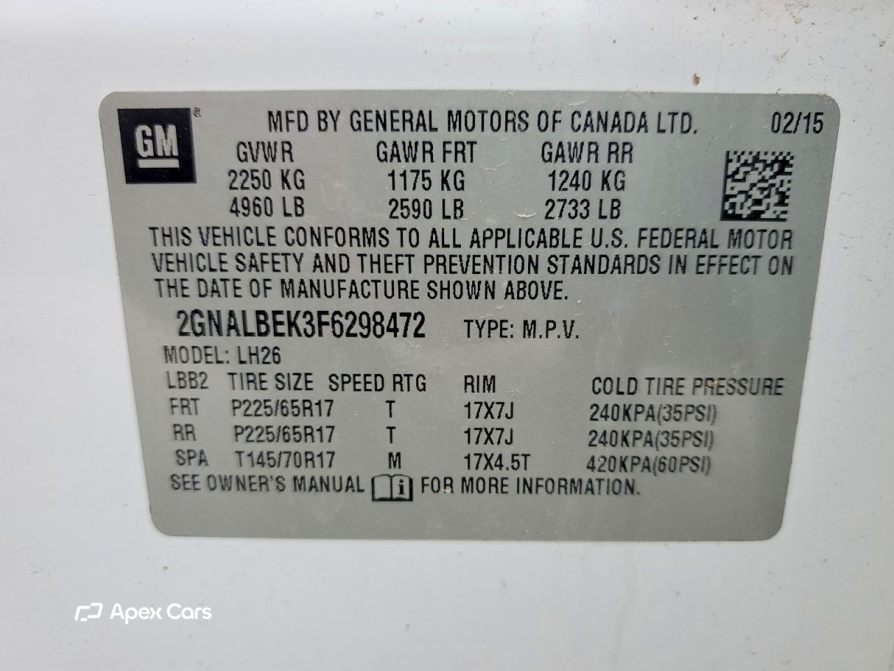 Chevrolet Equinox 2015