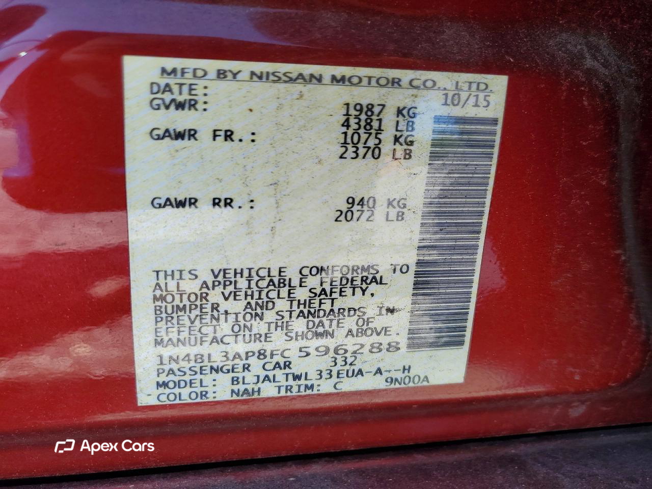 Nissan Altima 2015