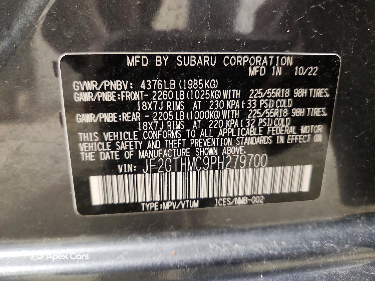 Subaru XV 2023