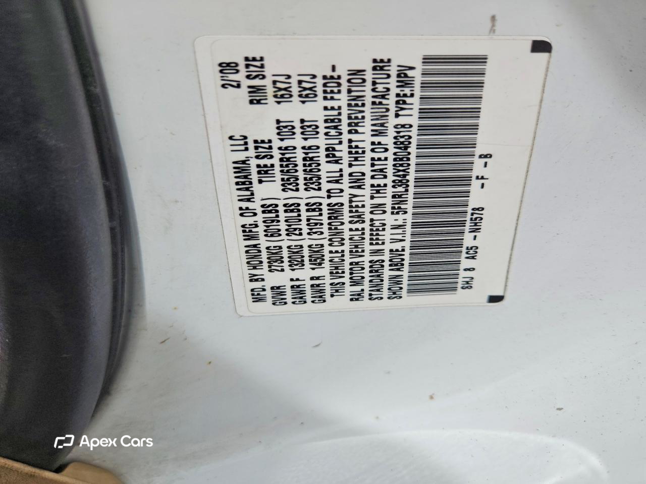 Honda Odyssey 2008