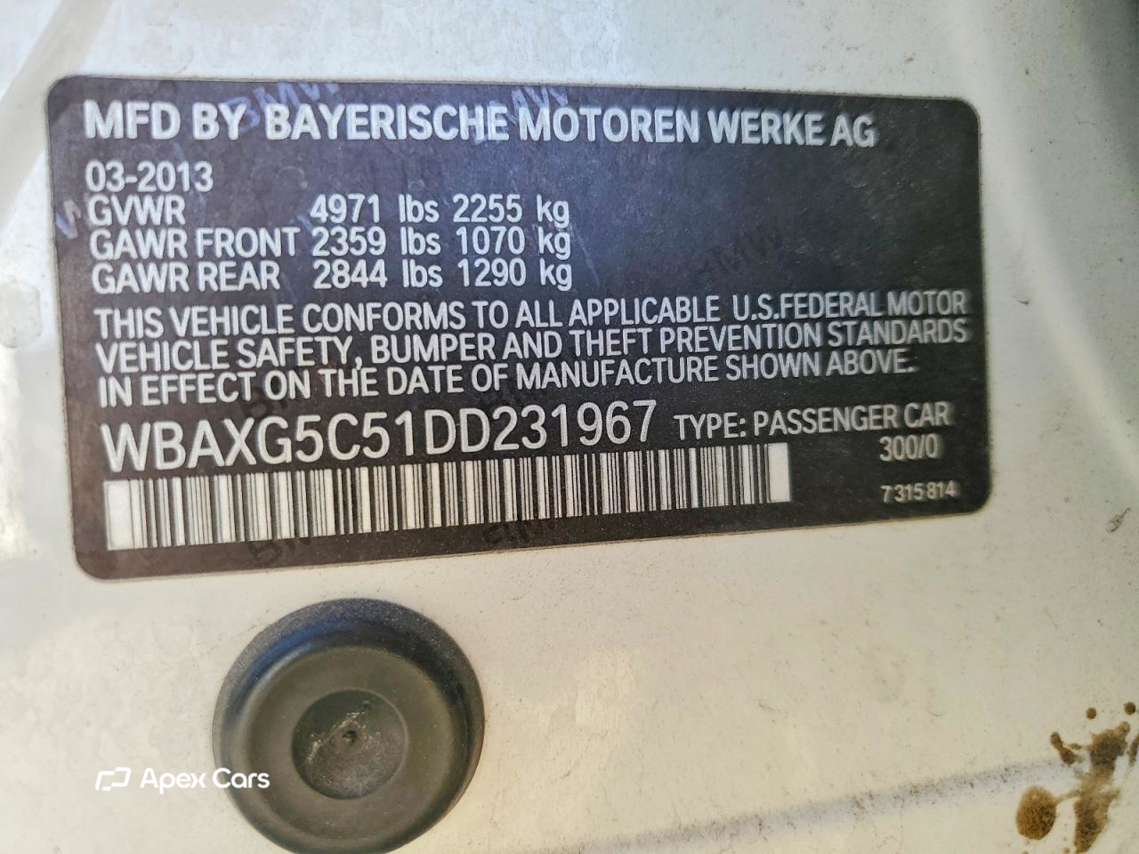 BMW Series 5 2013