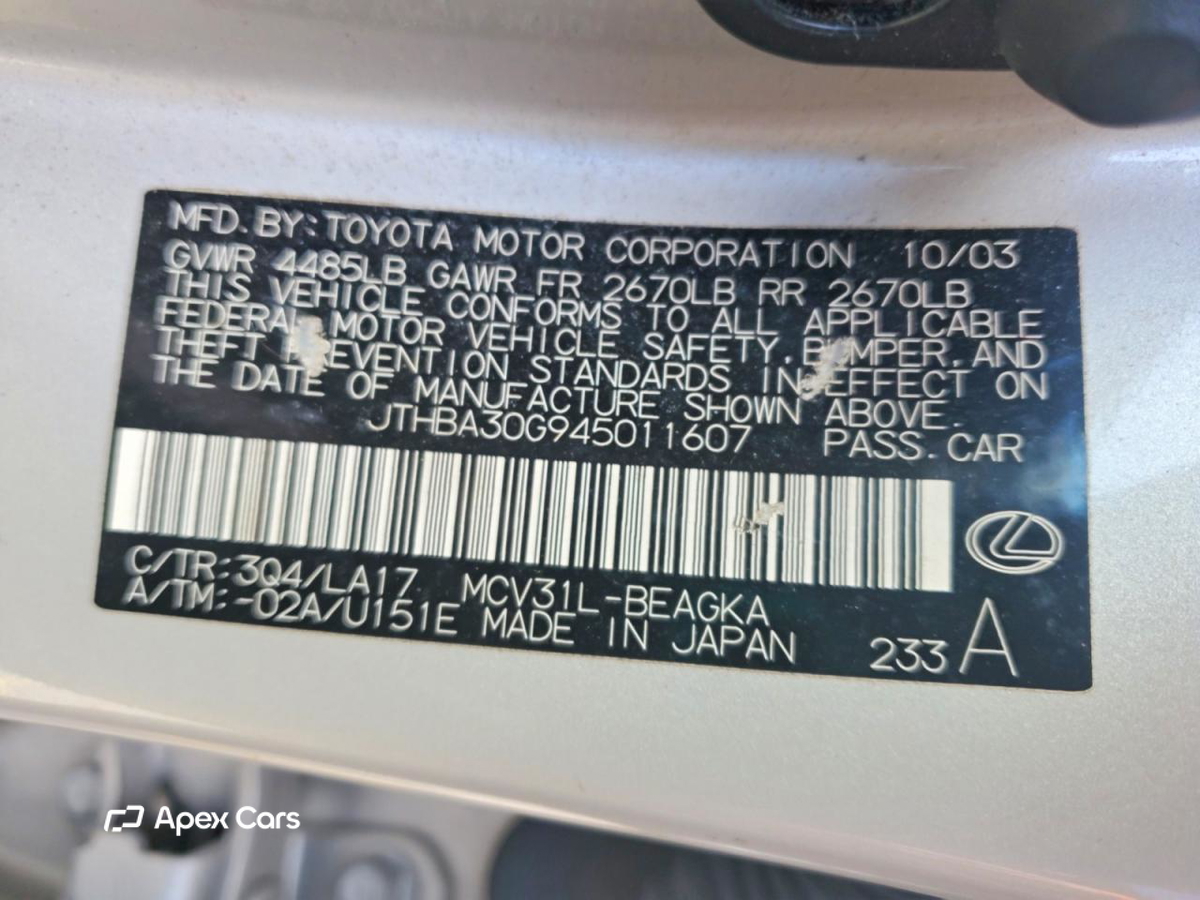 Lexus ES 2004