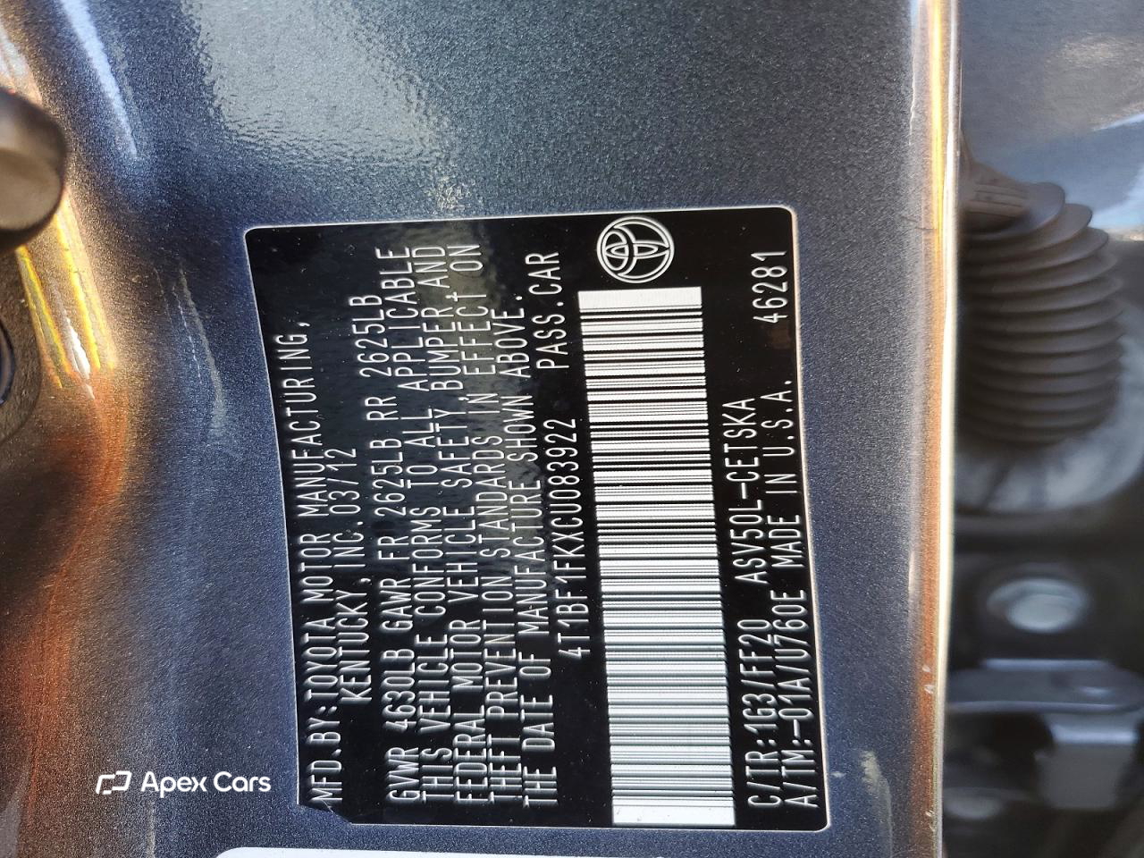 Toyota Camry 2012