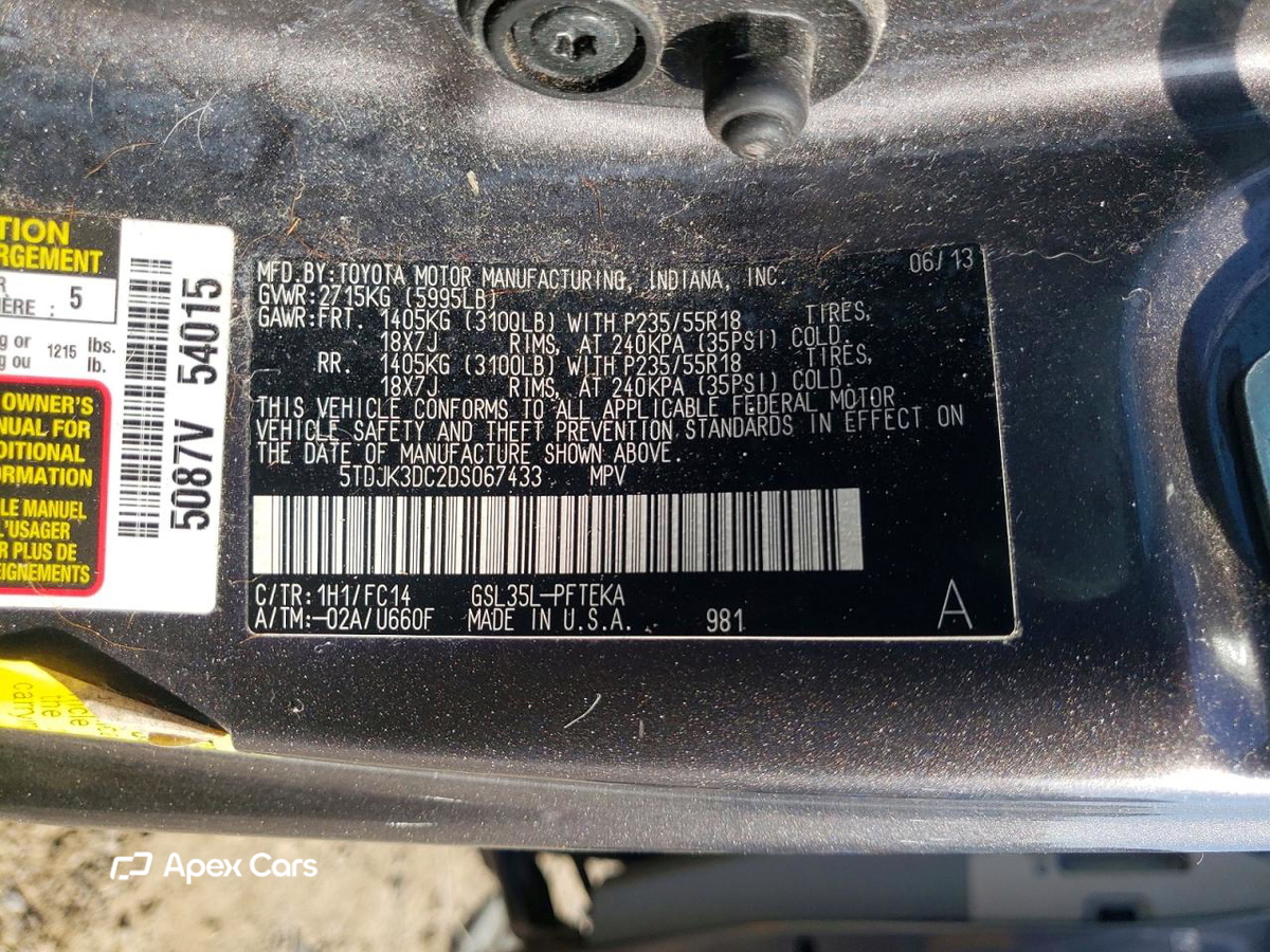 Toyota Sienna 2013