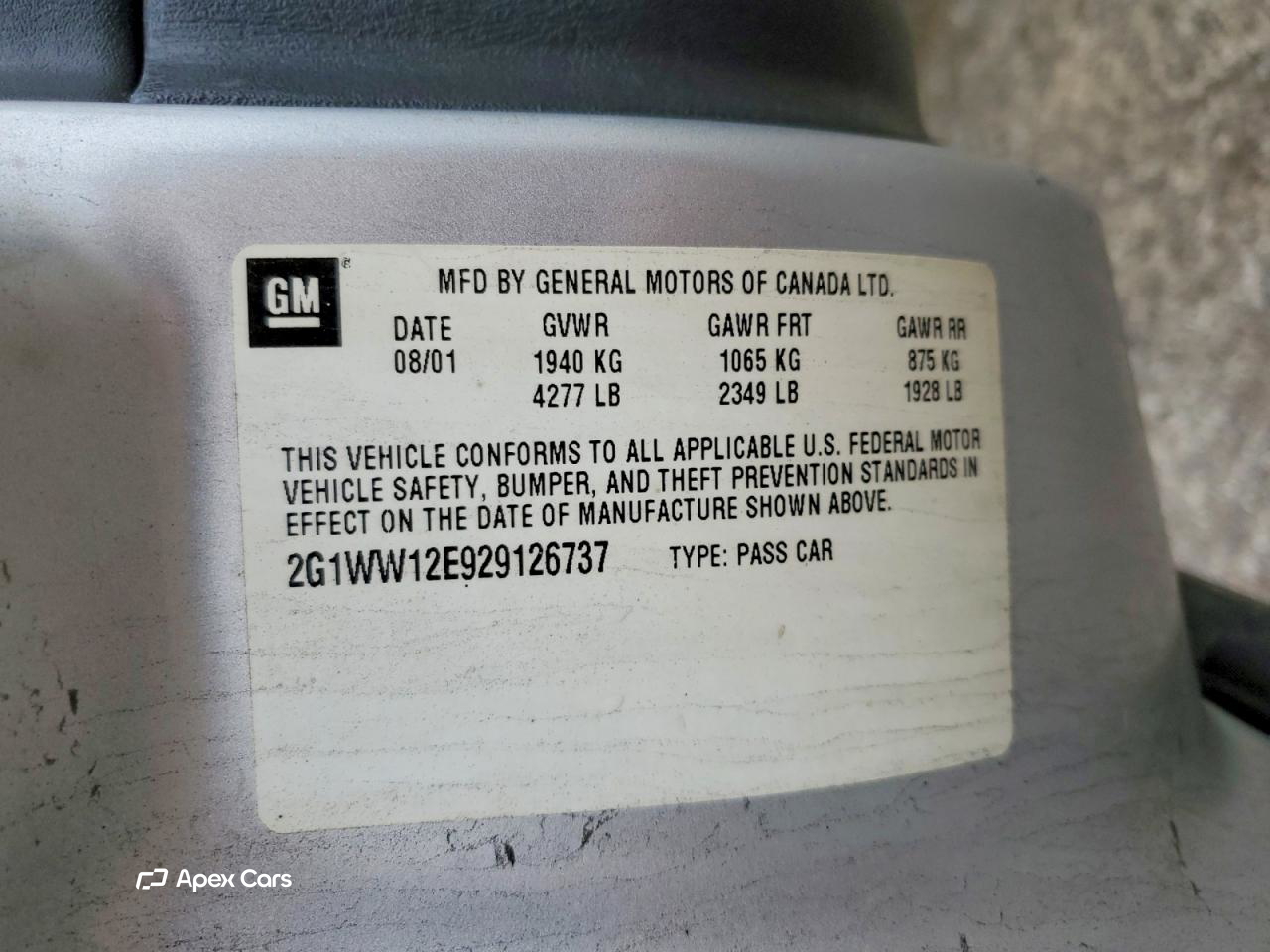 Chevrolet Monte Carlo 2002