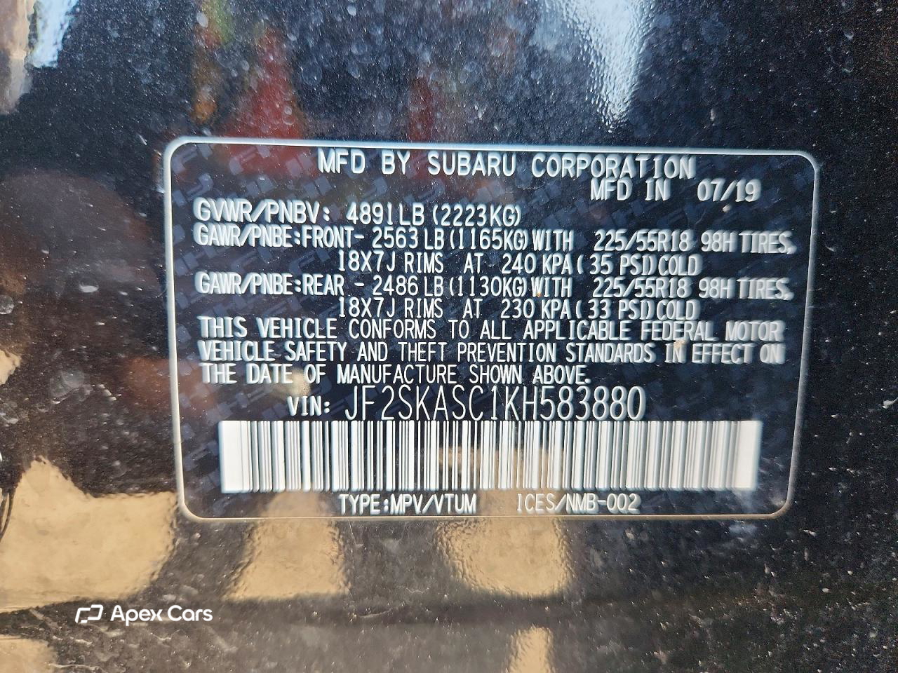 Subaru Forester 2019