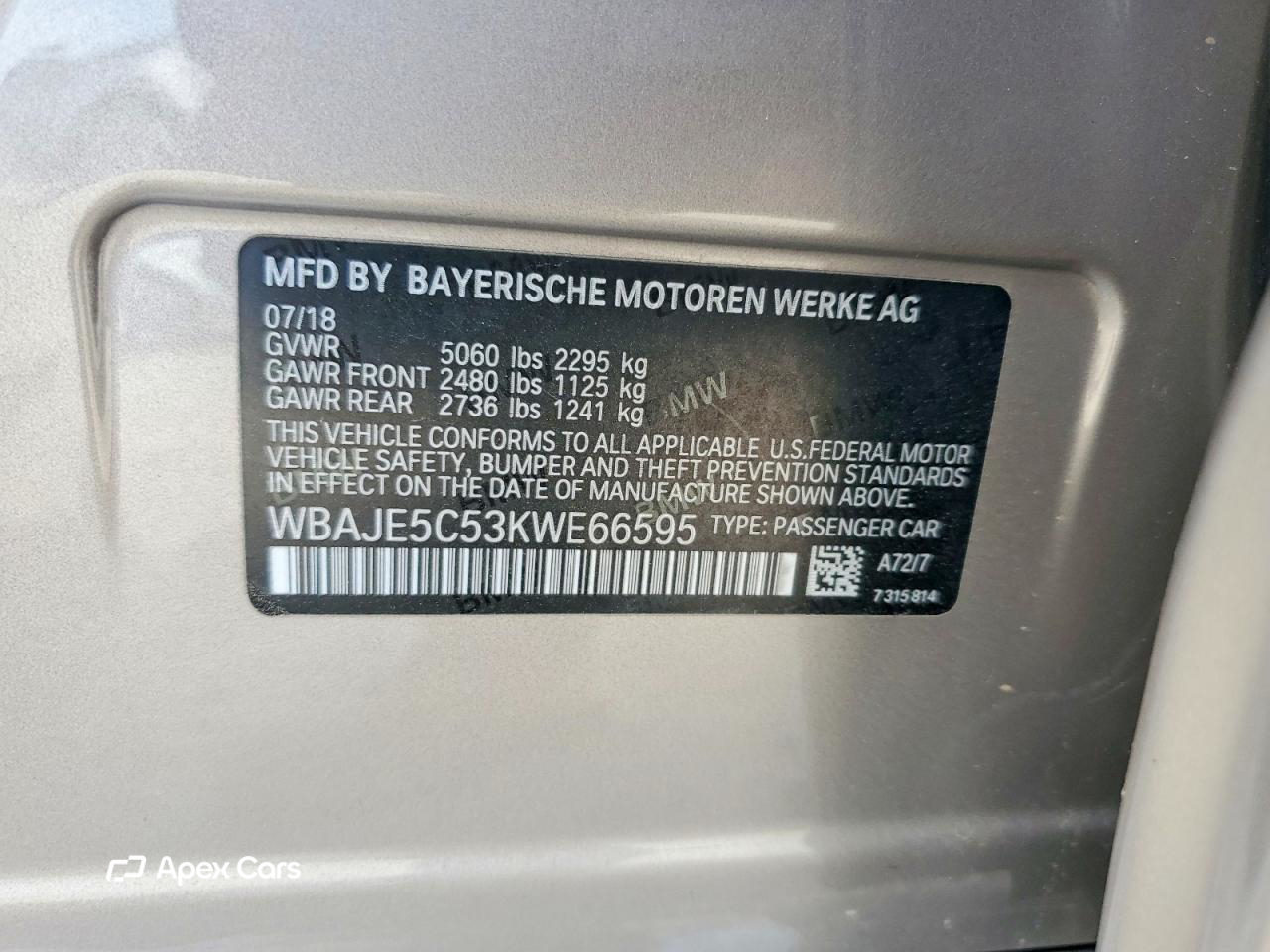 BMW Series 5 2019