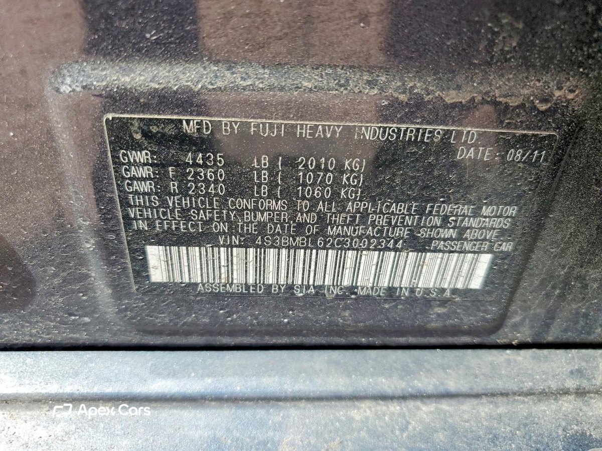 Subaru Legacy 2012