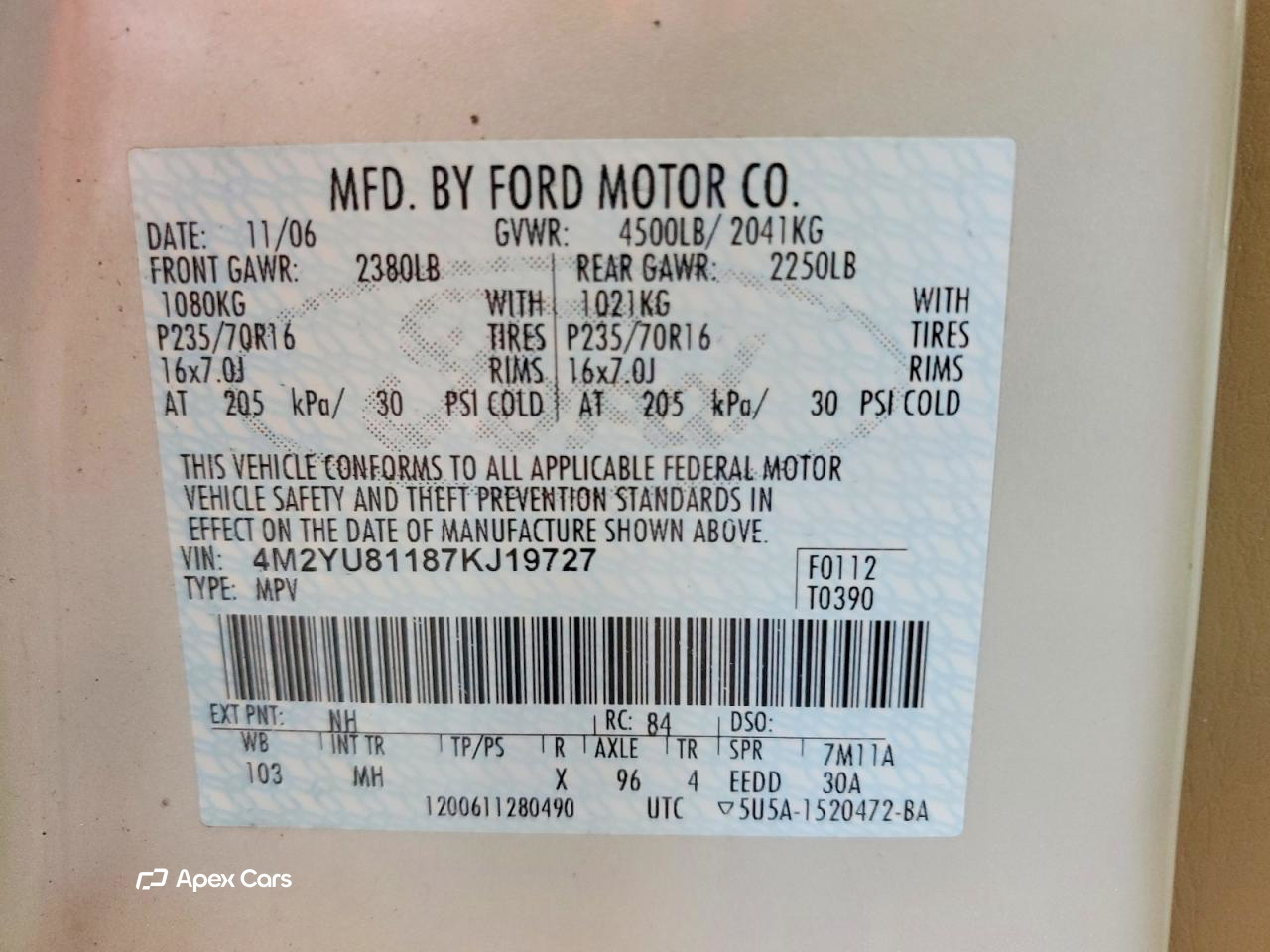 Mercury Mariner 2007