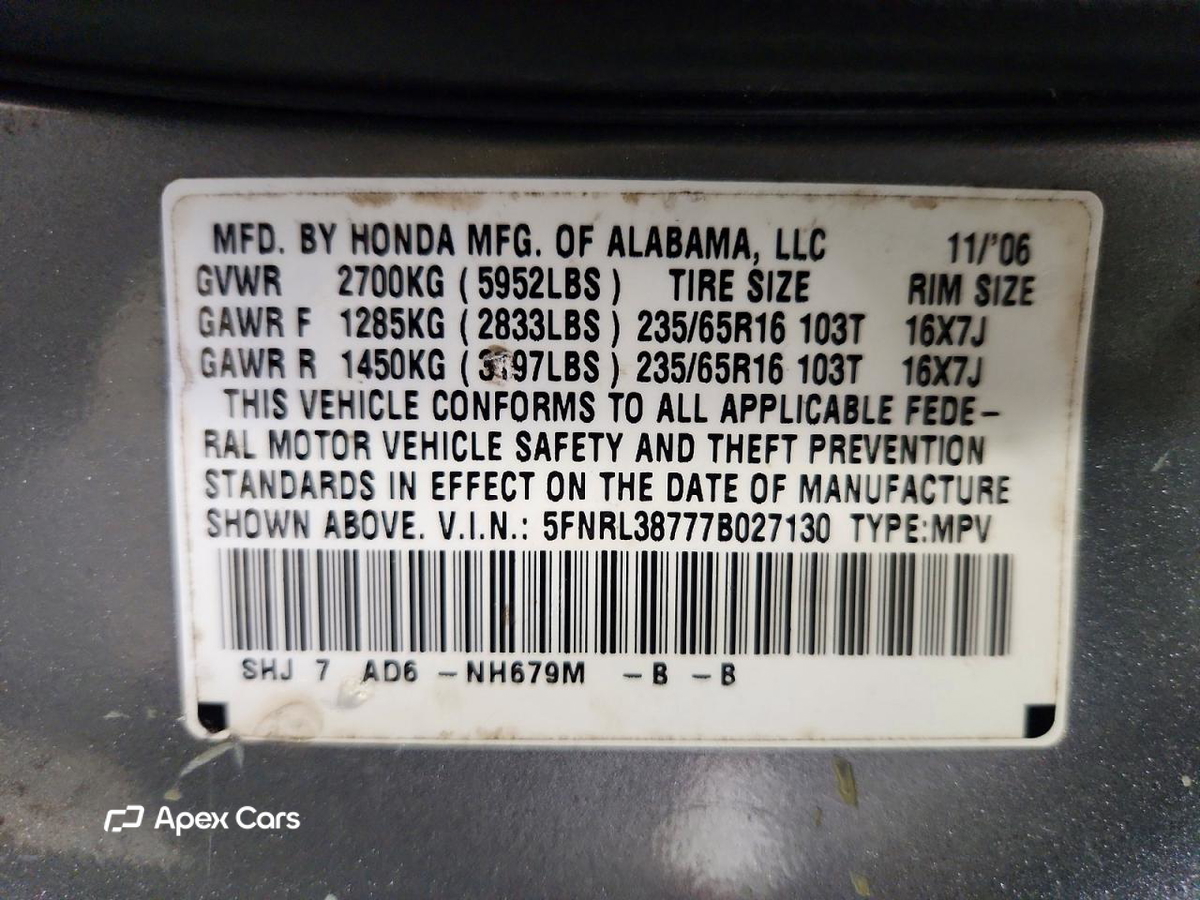 Honda Odyssey 2007