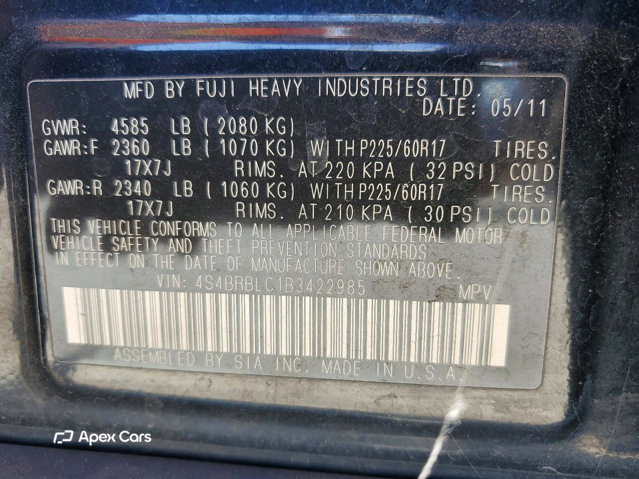 Subaru Outback 2011