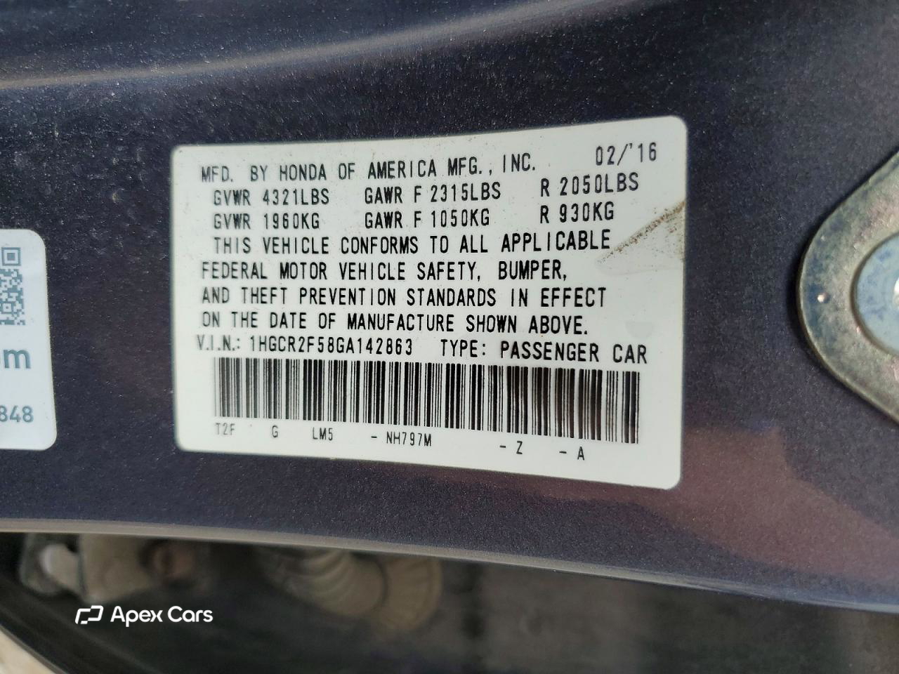 Honda Accord 2016