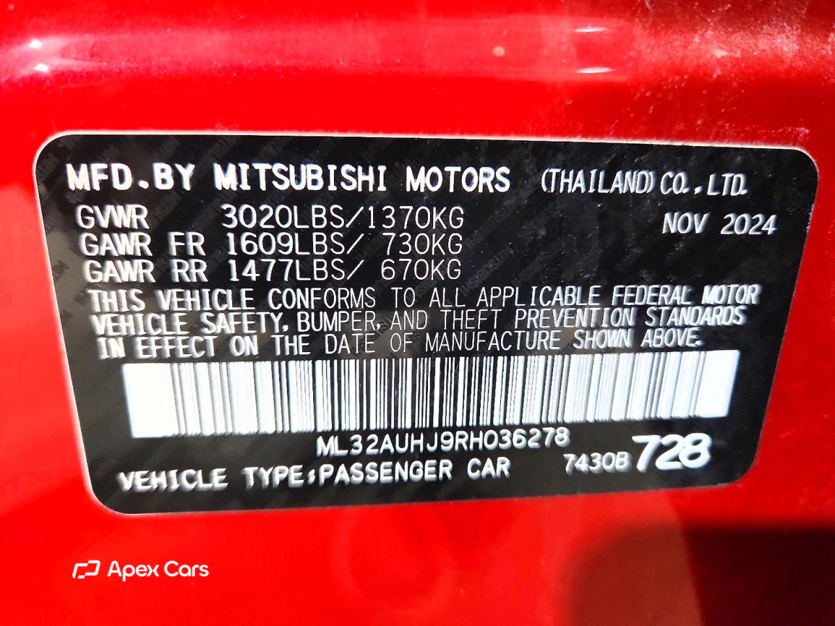 Mitsubishi Mirage 2024