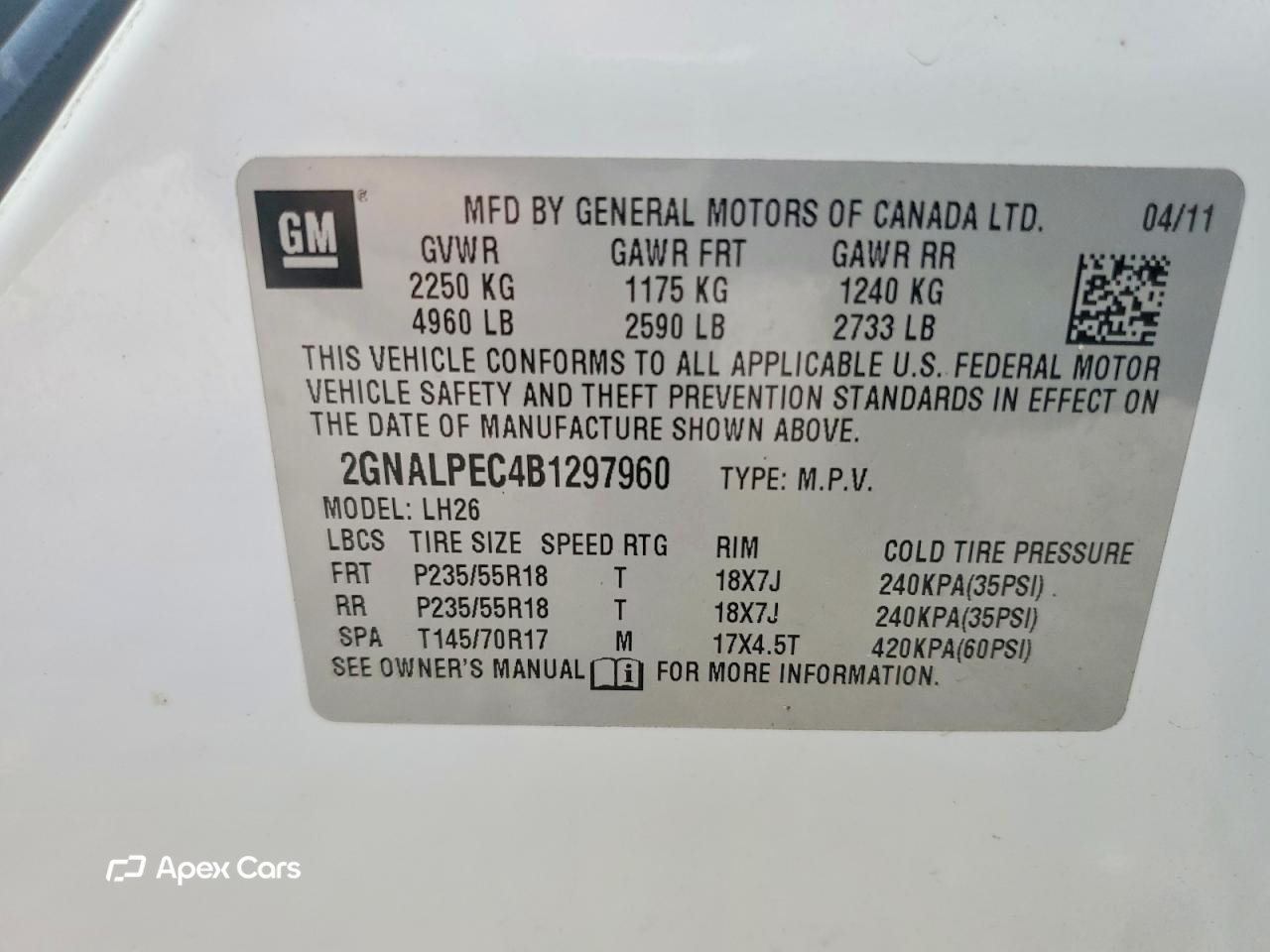 Chevrolet Equinox 2011