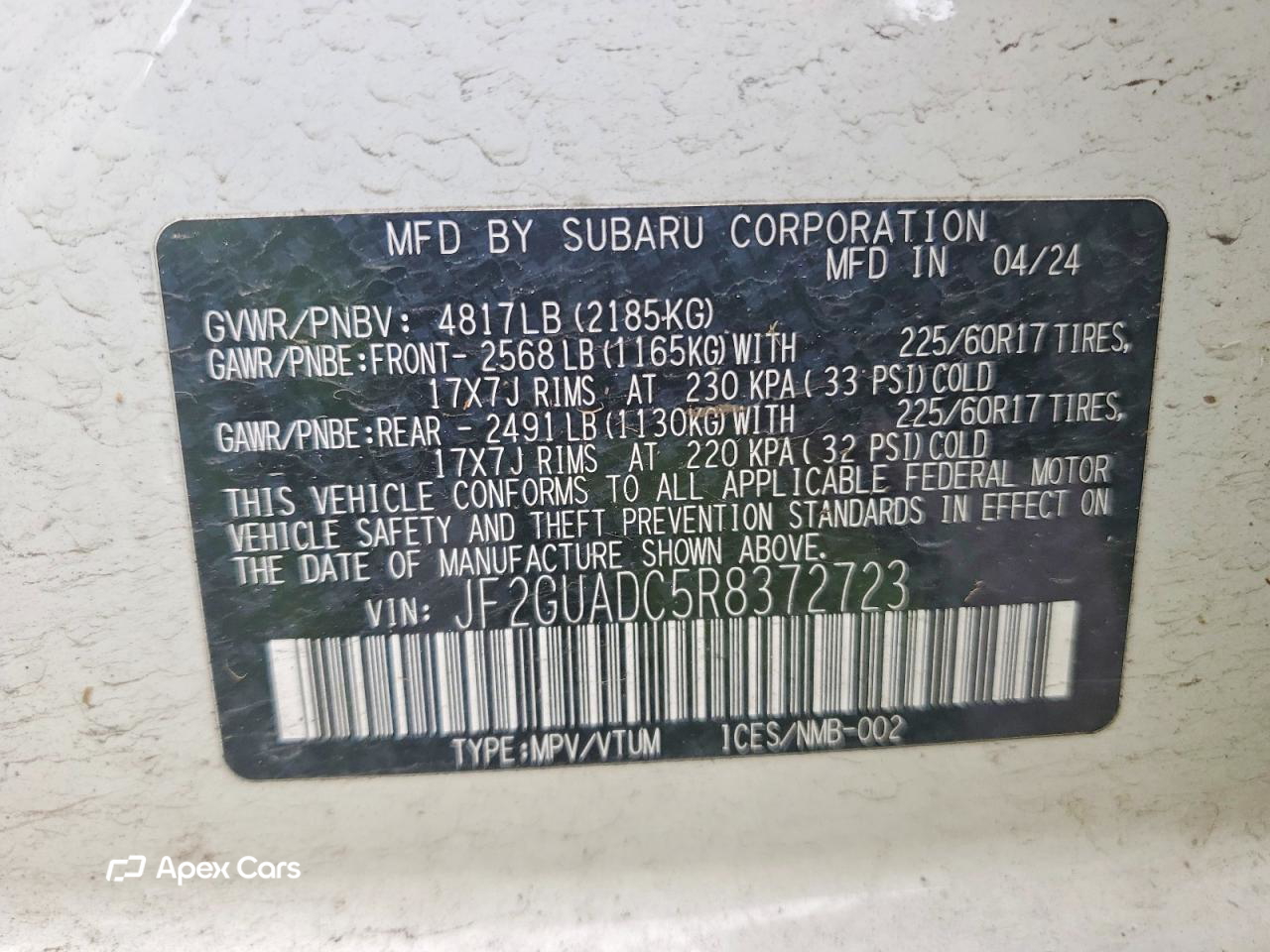 Subaru XV 2024