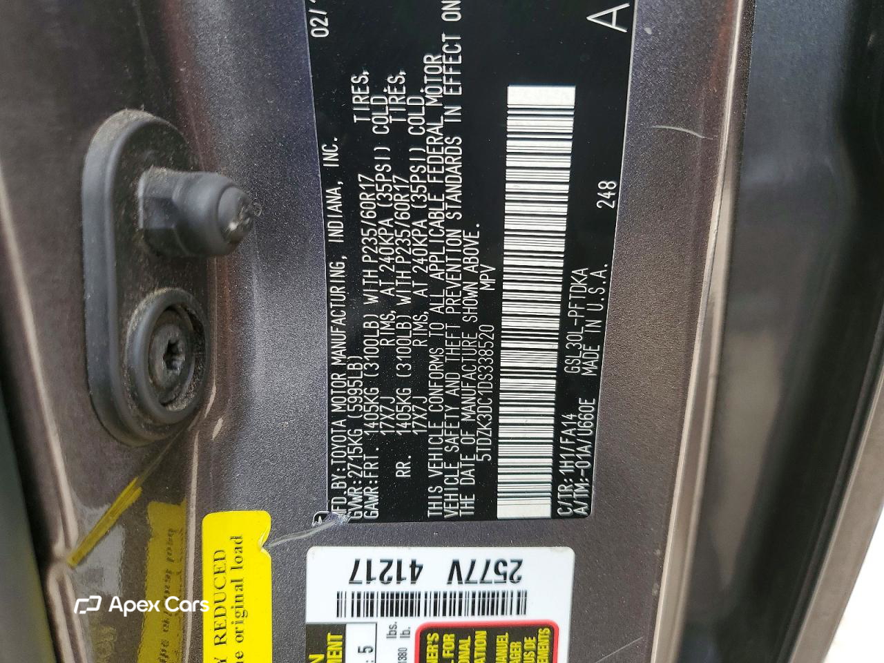 Toyota Sienna 2013