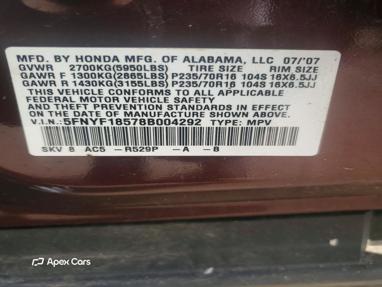 Honda Pilot 2008