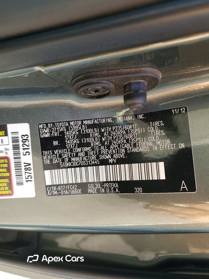 Toyota Sienna 2013