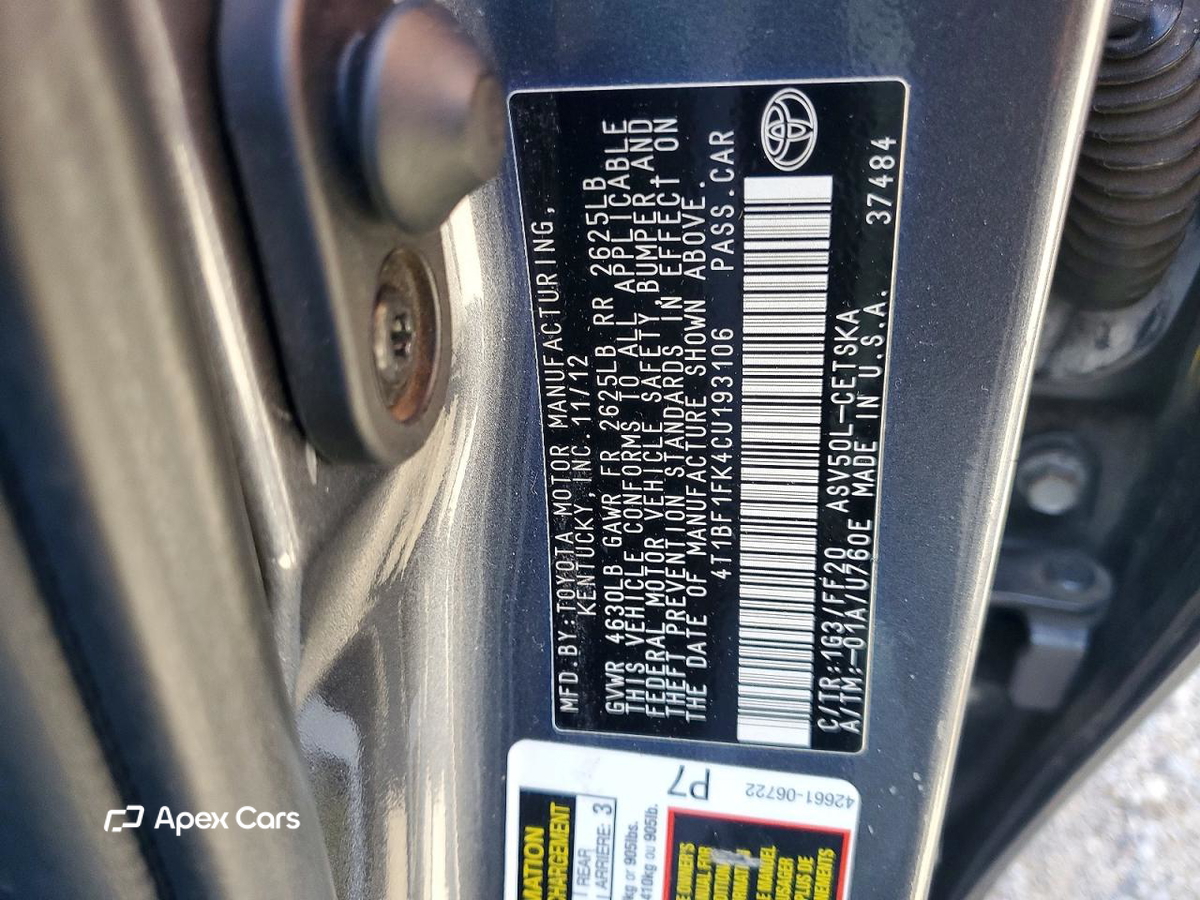 Toyota Camry 2012