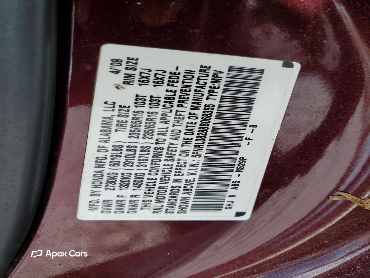 Honda Odyssey 2008