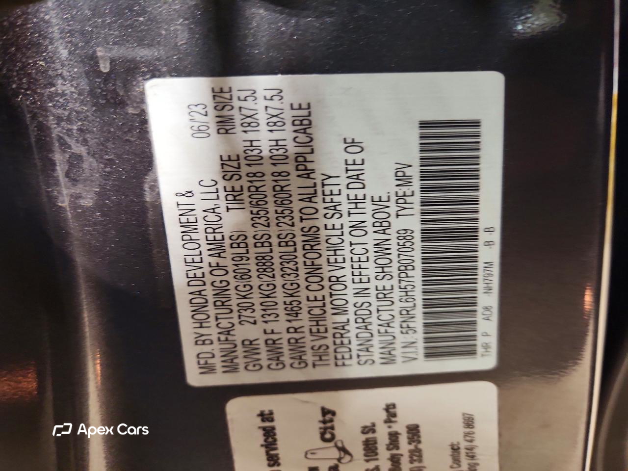 Honda Odyssey 2023