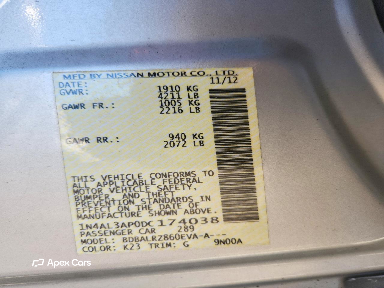 Nissan Altima 2013