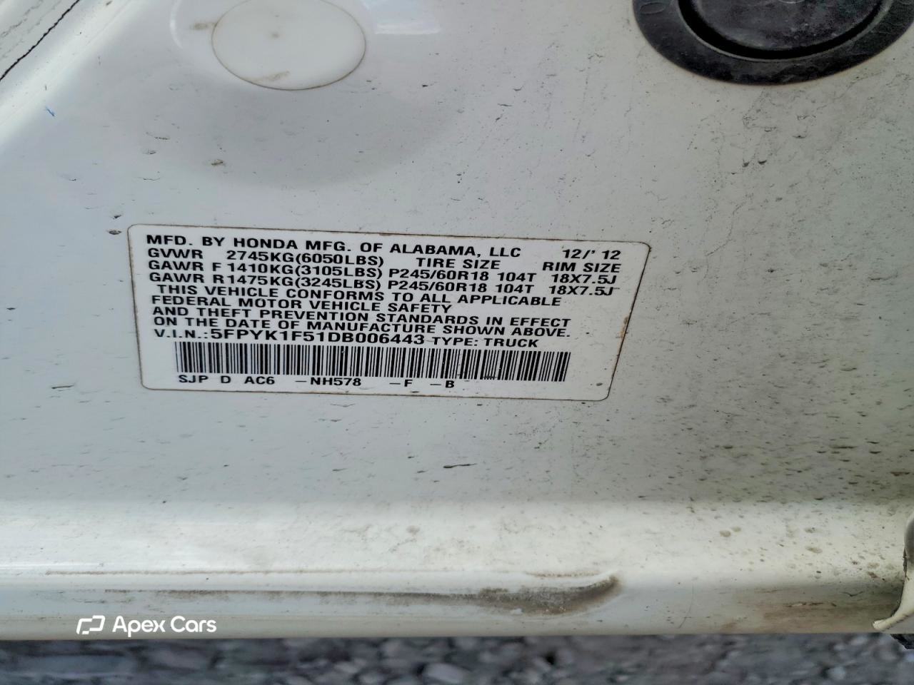 Honda Ridgeline 2013