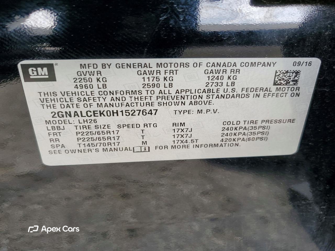 Chevrolet Equinox 2017
