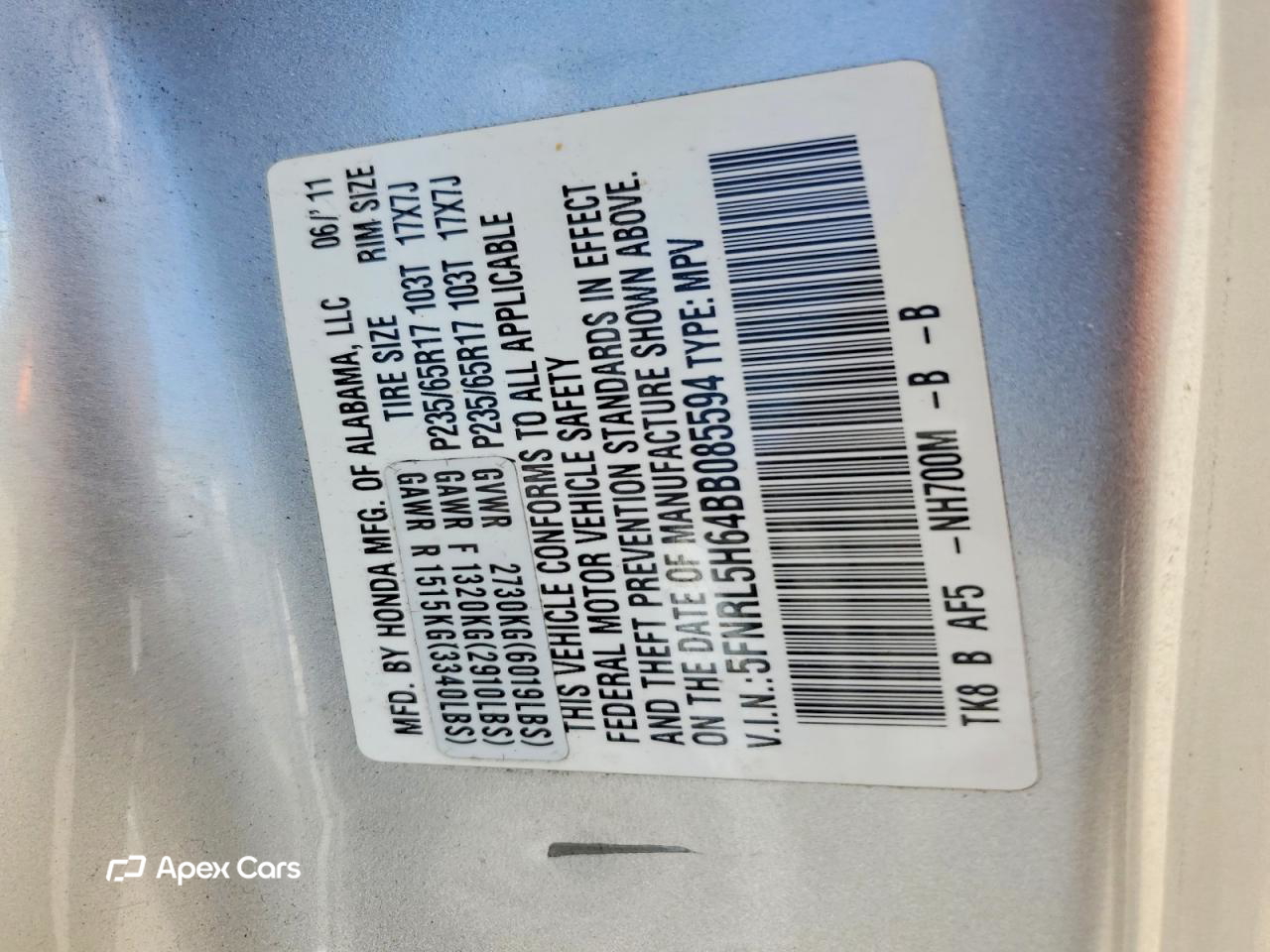 Honda Odyssey 2011