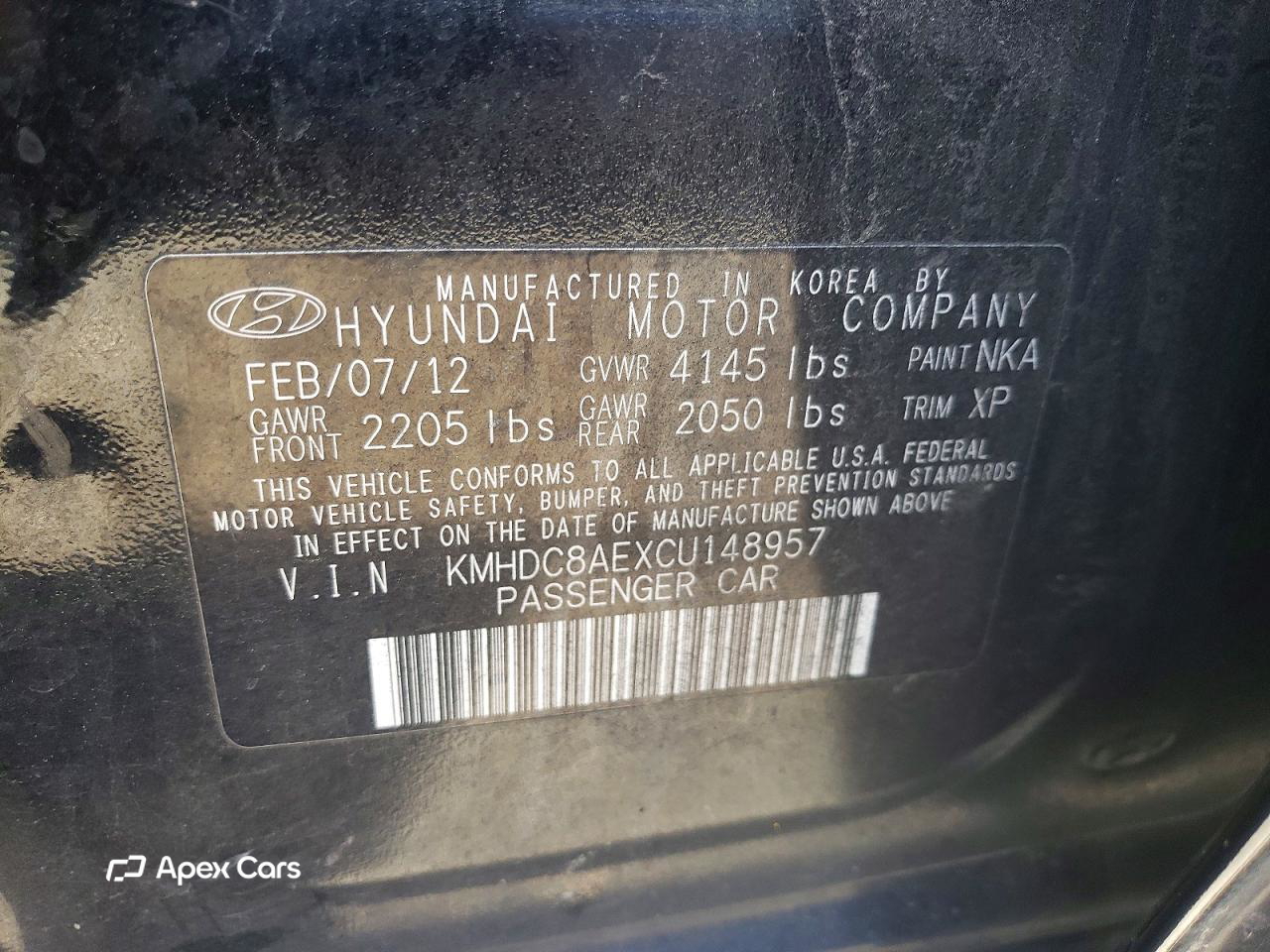 Hyundai Elantra 2012