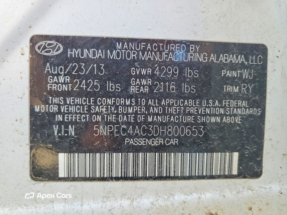 Hyundai Sonata 2013