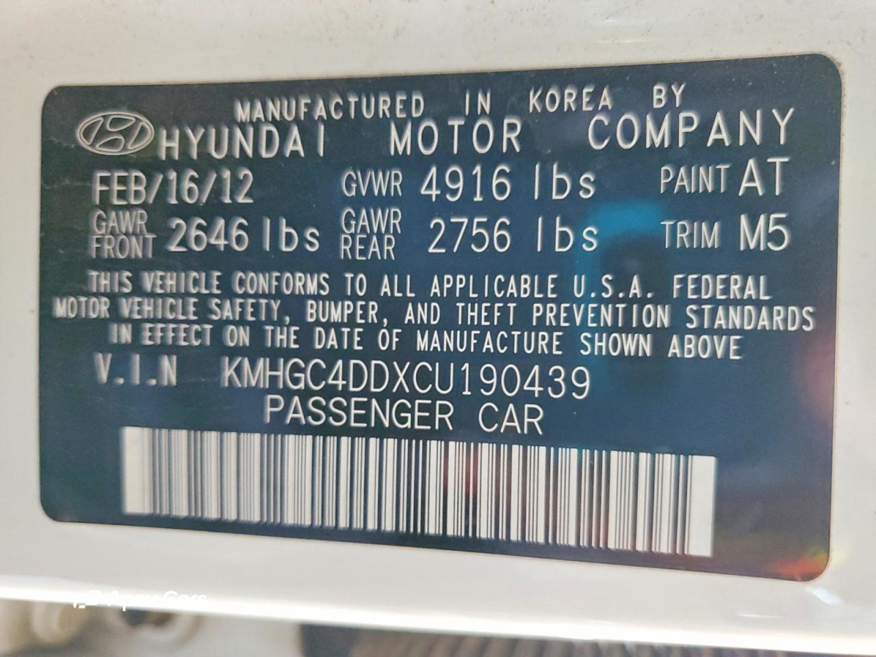 Hyundai Genesis 2012