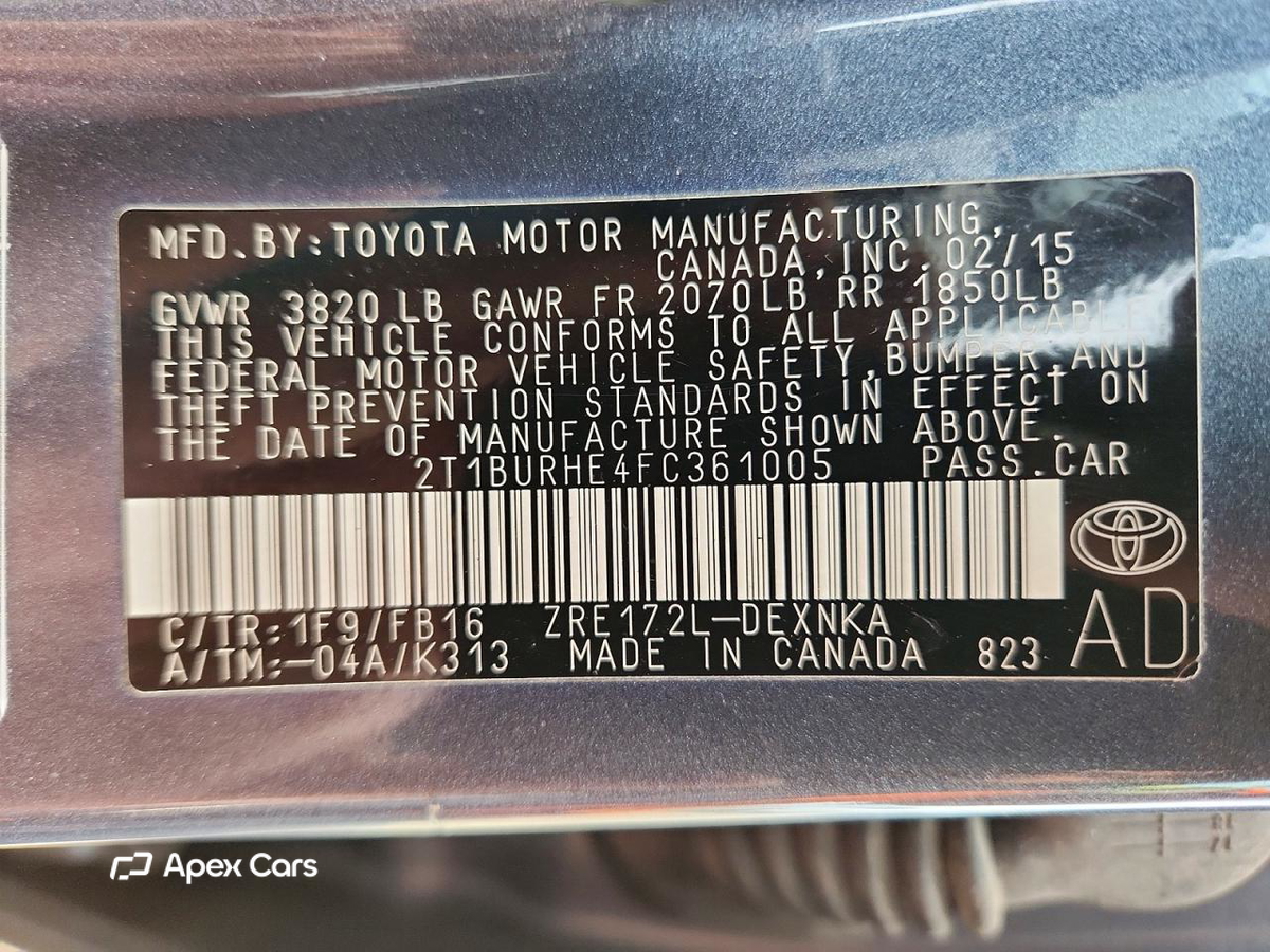 Toyota Corolla 2015