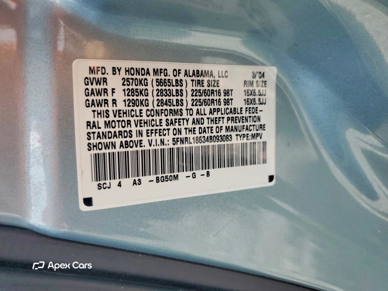 Honda Odyssey 2004
