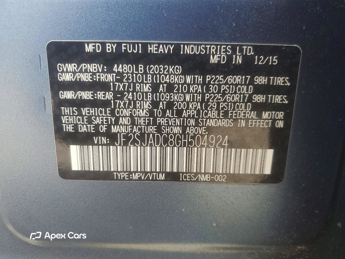 Subaru Forester 2016