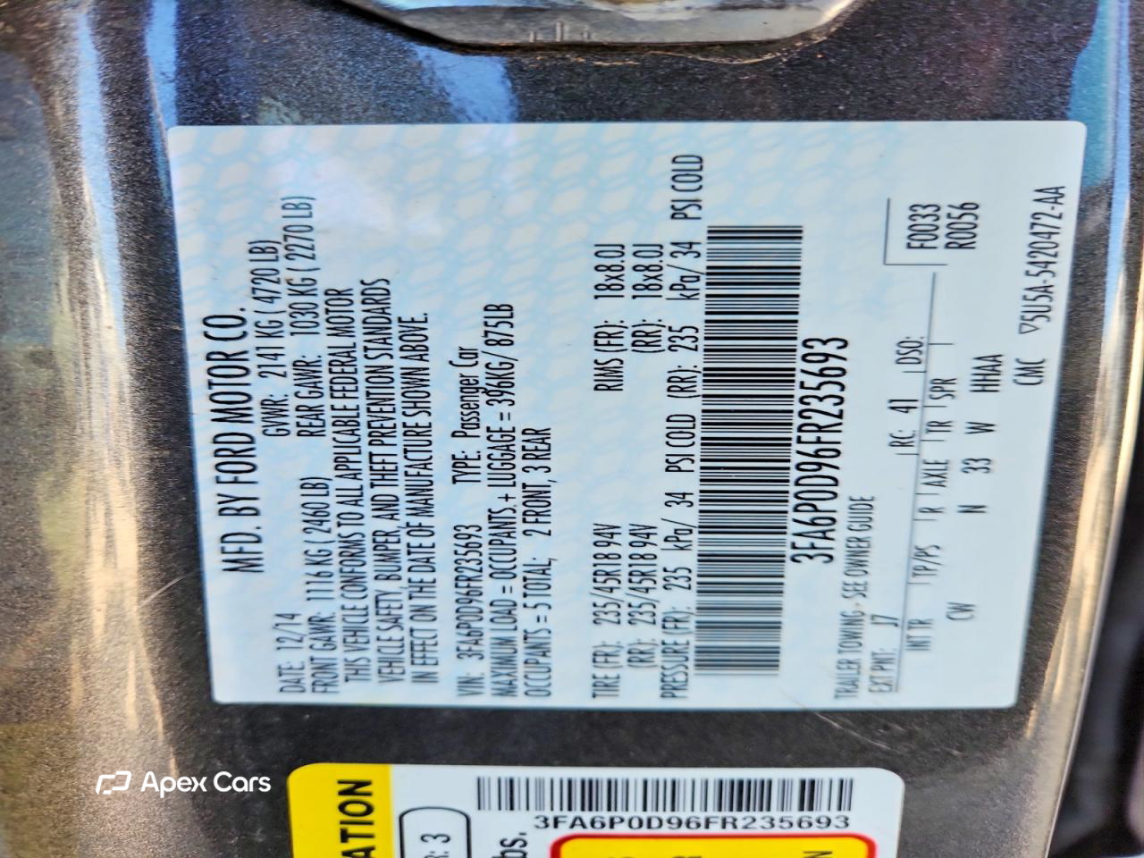 Ford Fusion 2015