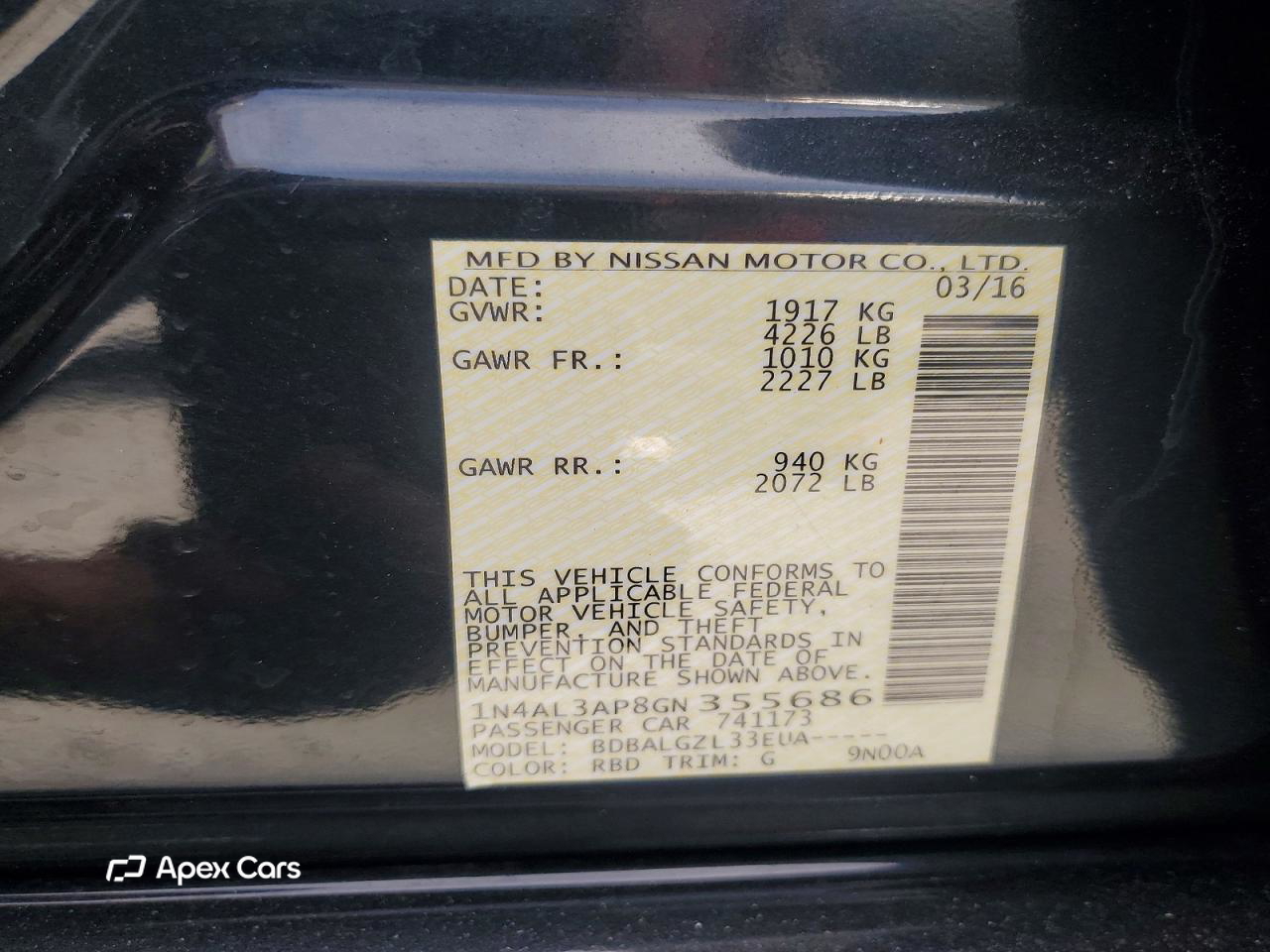 Nissan Altima 2016