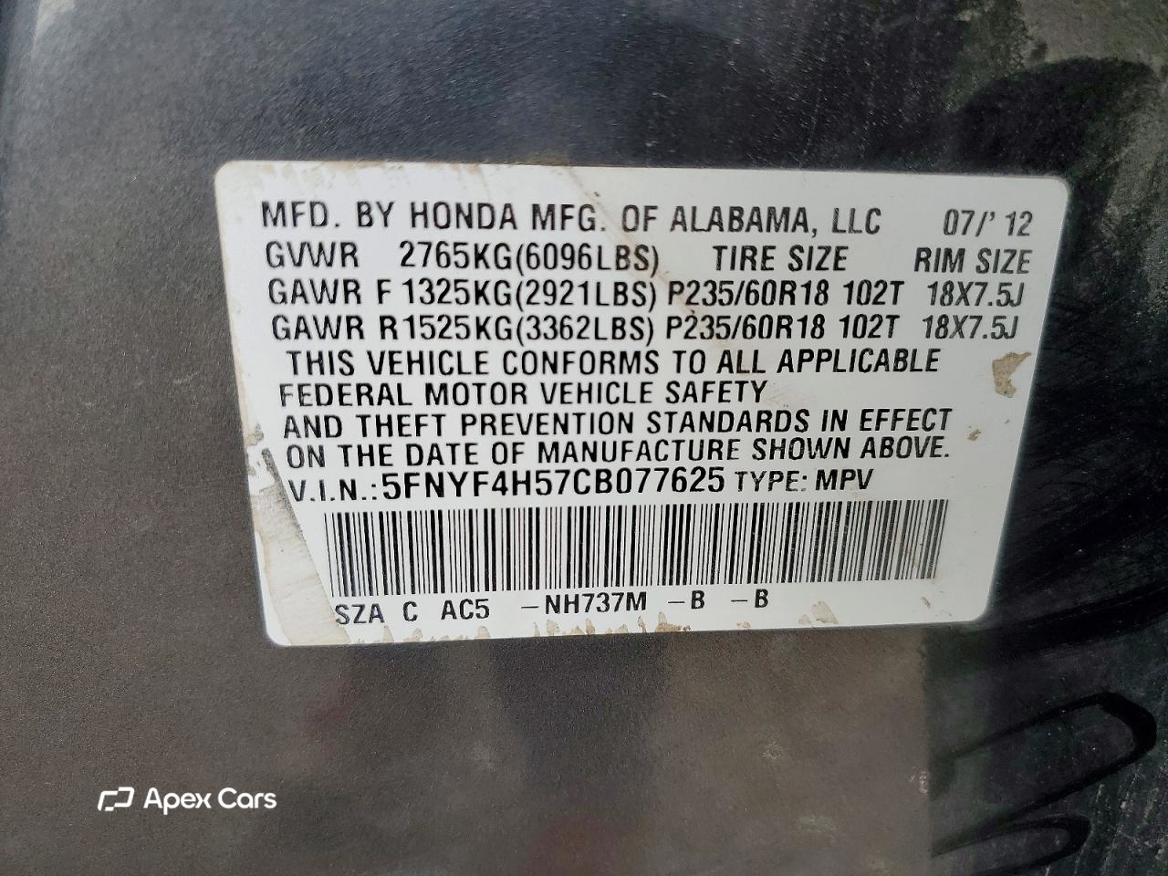 Honda Pilot 2012